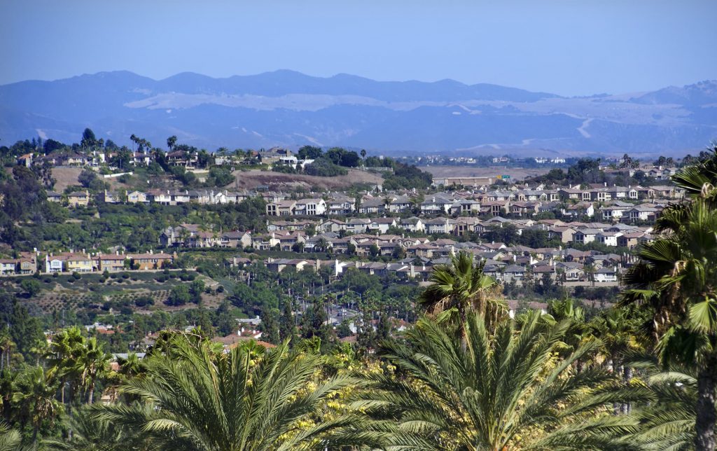 Aerial View Of Aliso Viejo, Ca Homes