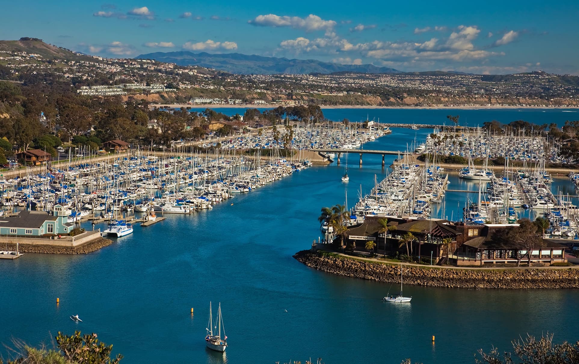 Aerial view of Dana Point Harbor