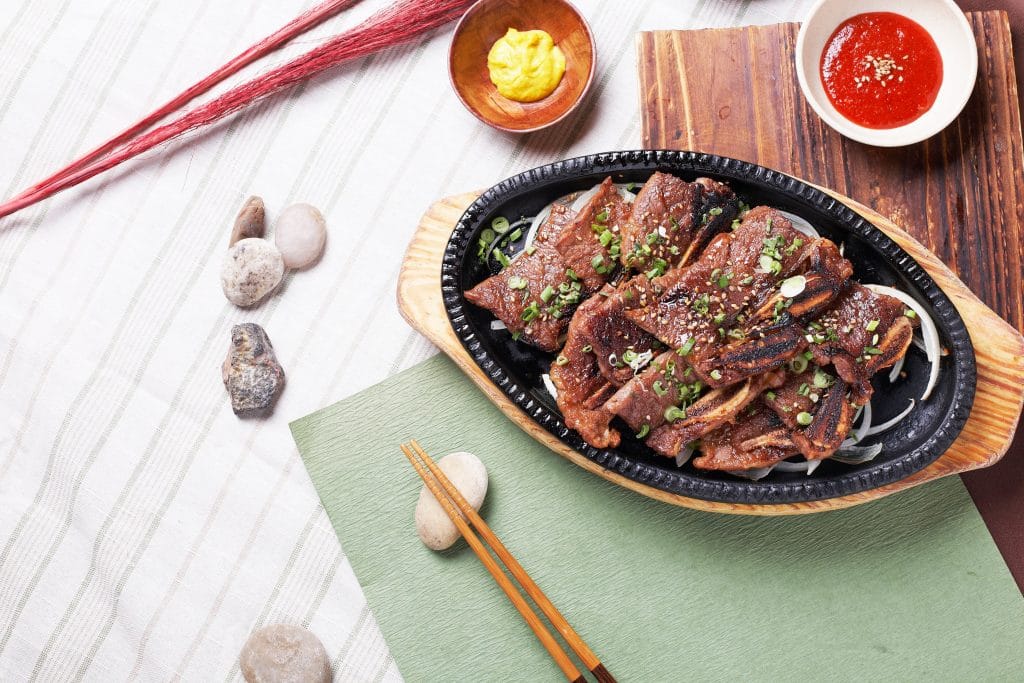 Korean Bbq Dish On Table Best Restaurants In Downey Ca